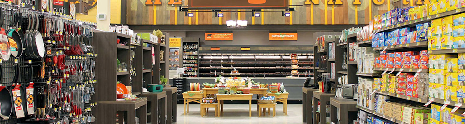 Grocery display fixtures, custom retail millwork, checkout & service counters