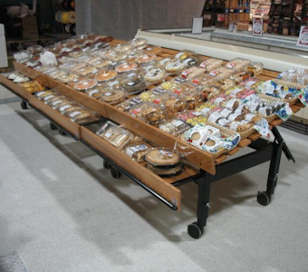 bakery tables and carts, store fixtures