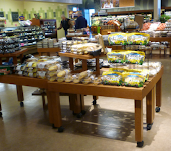 bakery display tables and carts