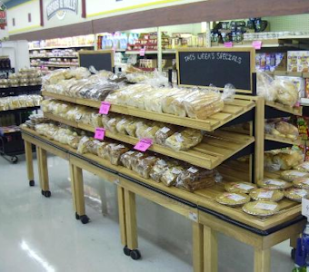 bakery display islands, bakery store fixtures