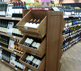 wine store fixtures and displays