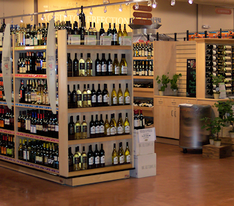 wine display end caps, retail beer/wine/liquor fixtures