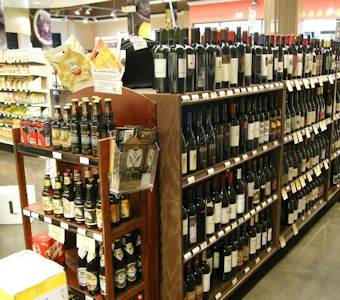 retail wine displays, end caps