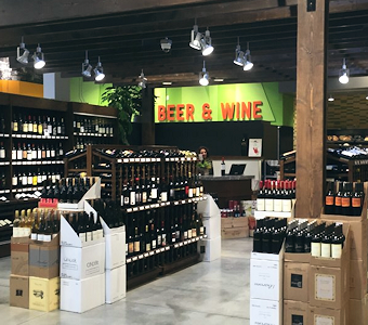 beer/wine/liquor islands, retail display fixtures