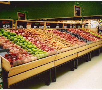 produce fixtures and displays