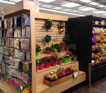 retail floral department displays