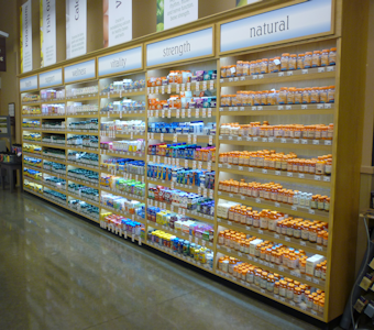 retail displays and fixtures for natural foods, pharmacy and HBC